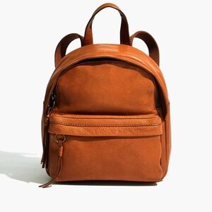 Madewell Mini Lorimer Leather Backpack